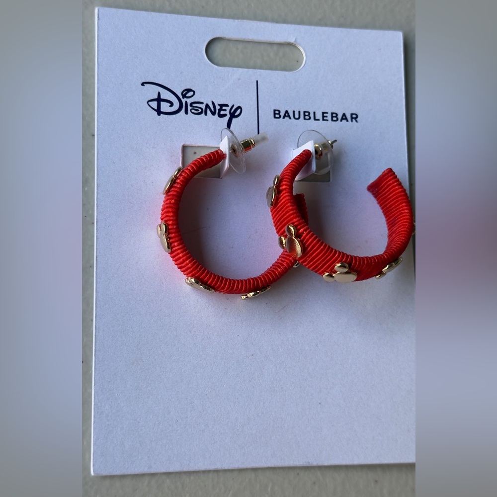 Disney Baiblebar Earrings Hoops
